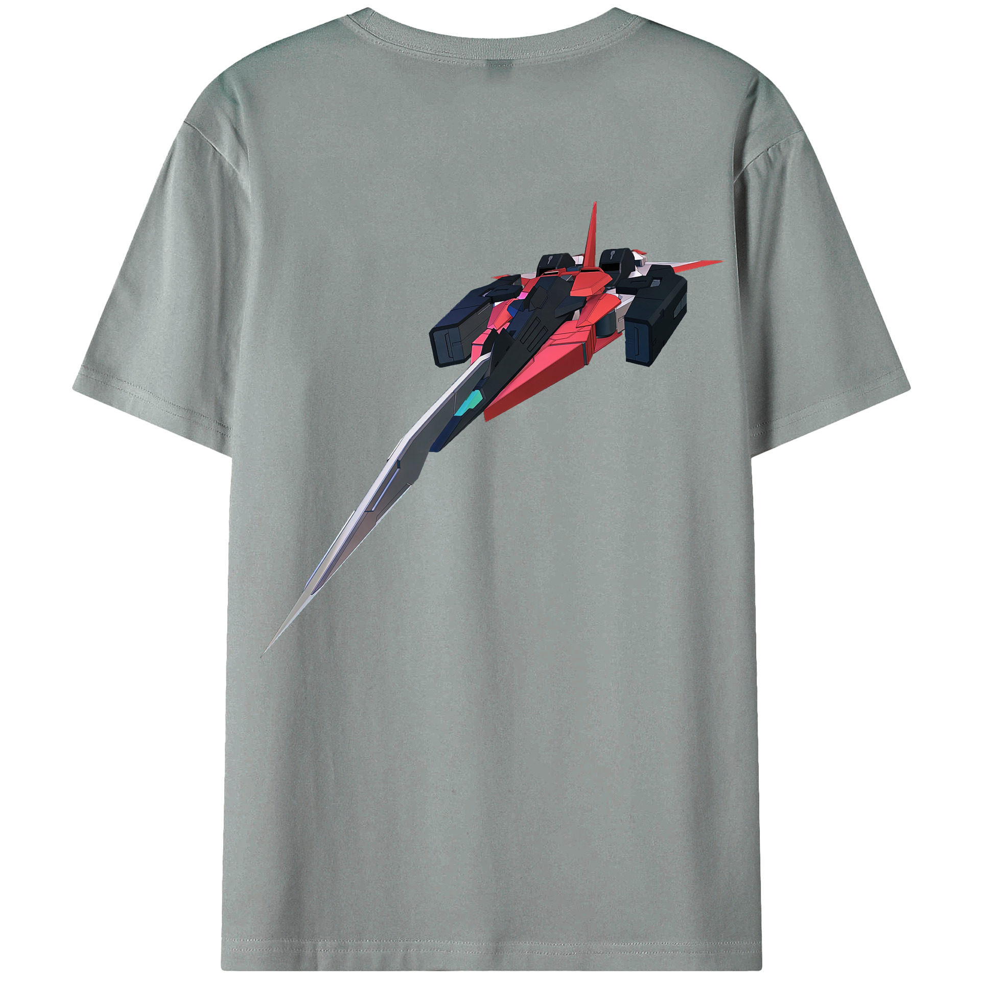 （画像用） 機動戦士ガンダム Mobile Suit Gundam 綿100％ メンズ半袖Tシャツ（バックプリント） 通気性